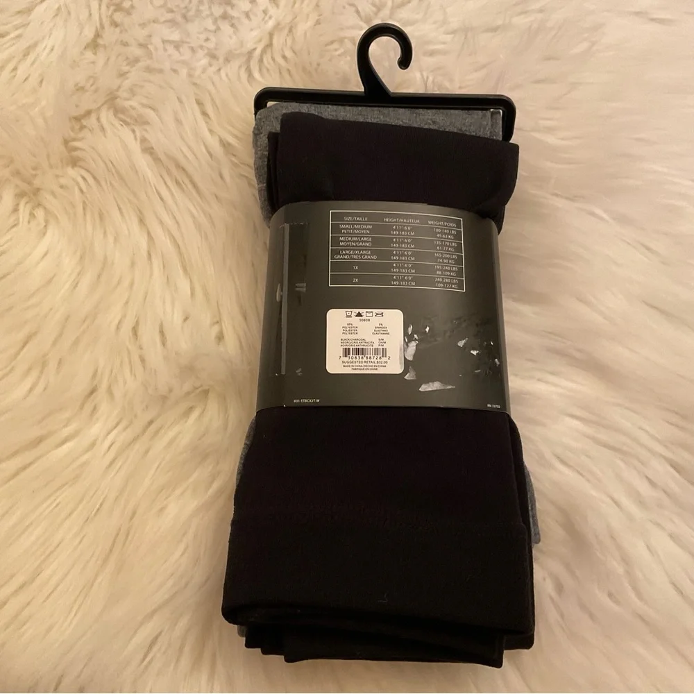 Ellen Tracy Footless Tights NWT S/M- x2 Pairs - Picture 5 of 7